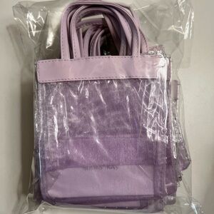 Mary Kay Purple Transparent Mini Tote Bag 13pc